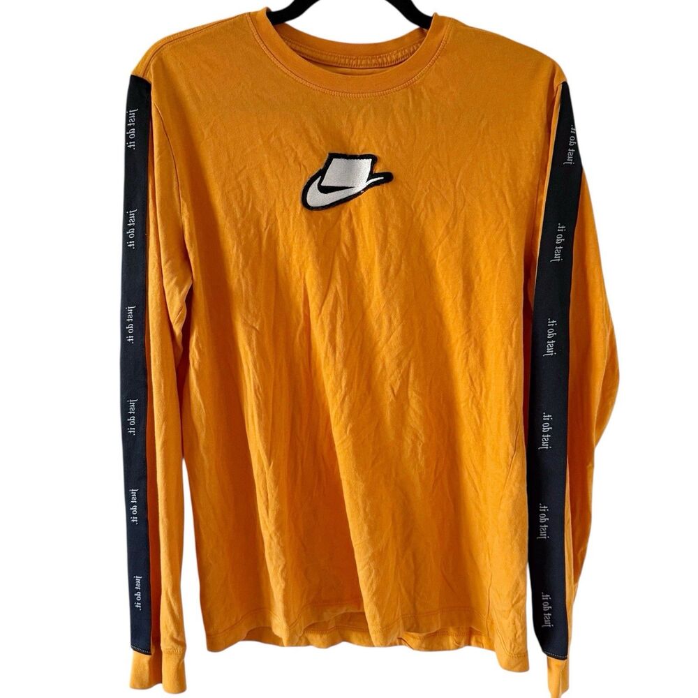 Nike Sportswear Mens Woven Logo Just Do It Taped Long Sleeve CI6214-886 M Medium